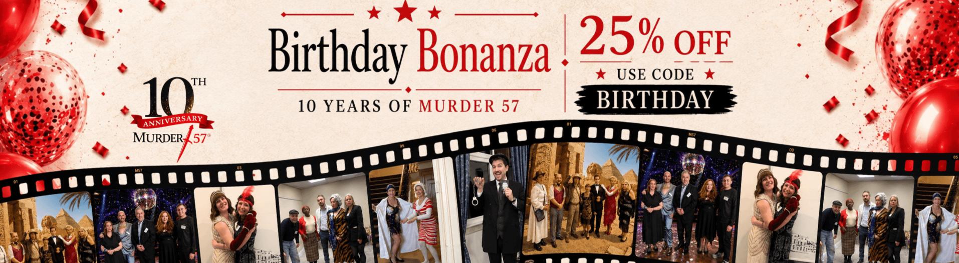 10 year birthday bonanza sale