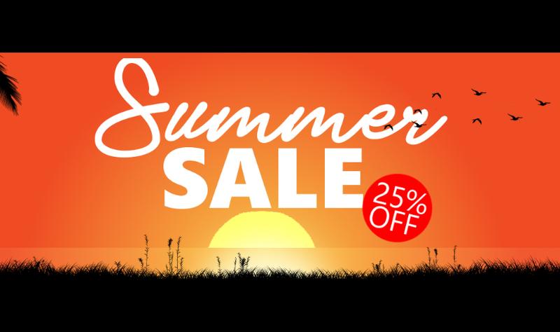Summer Sale - 25% OFF